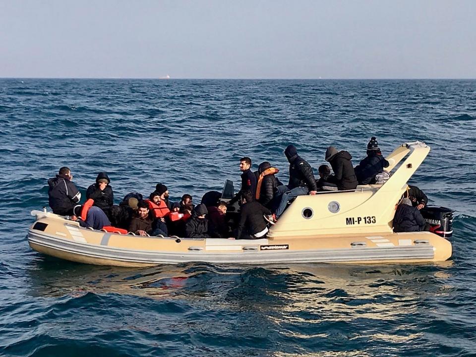 Boat carrying 34 migrants intercepted off coast of Dover