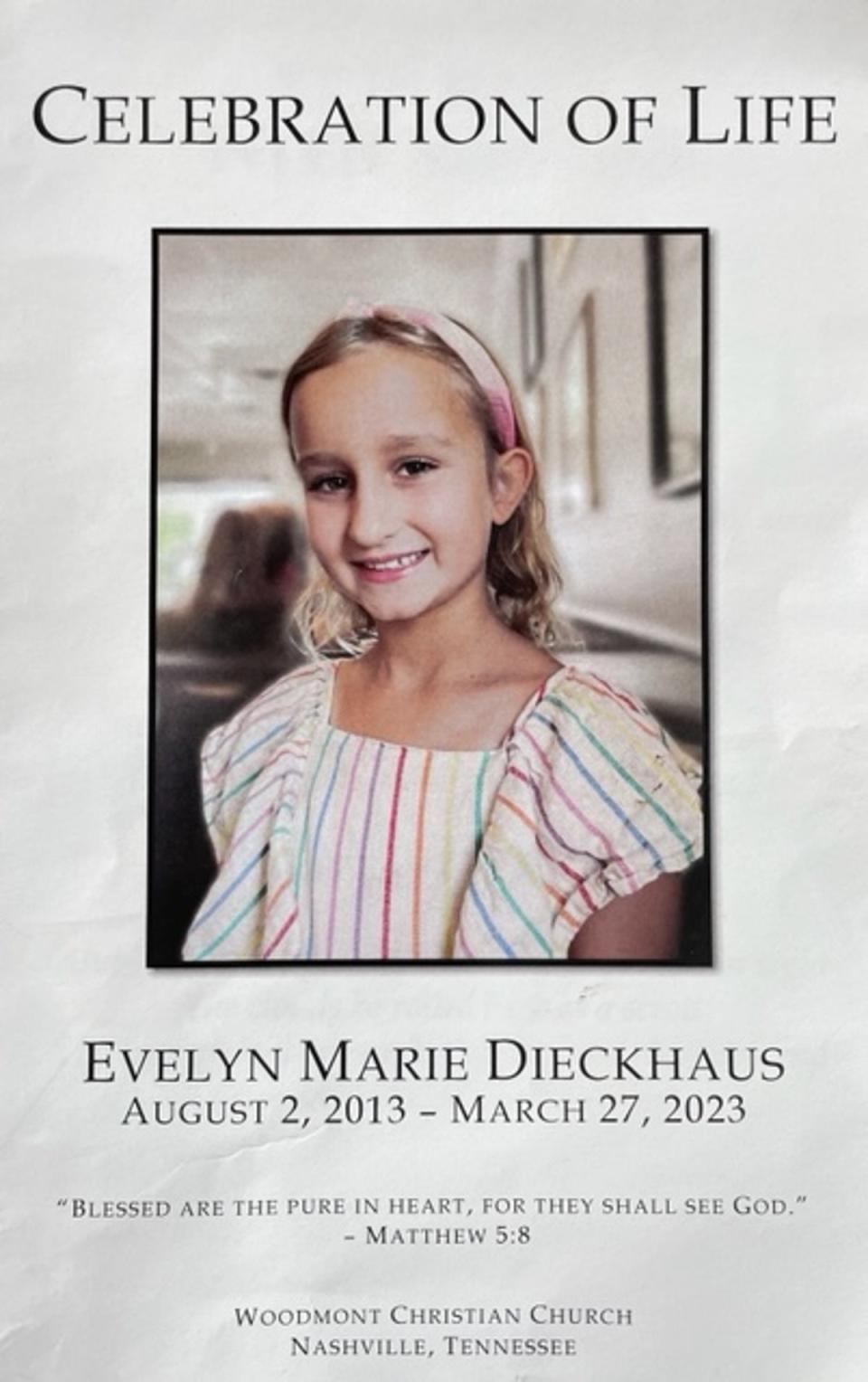 Evelyn was remembered as a girl who loved animals, babies and music (Sheila Flynn)