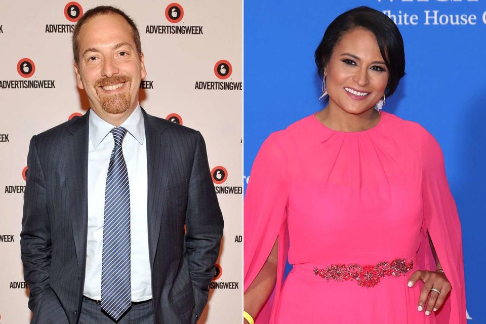 <p>D Dipasupil/Getty Images for AWXII; Paul Morigi/Getty </p> Chuck Todd and Kristen Welker 