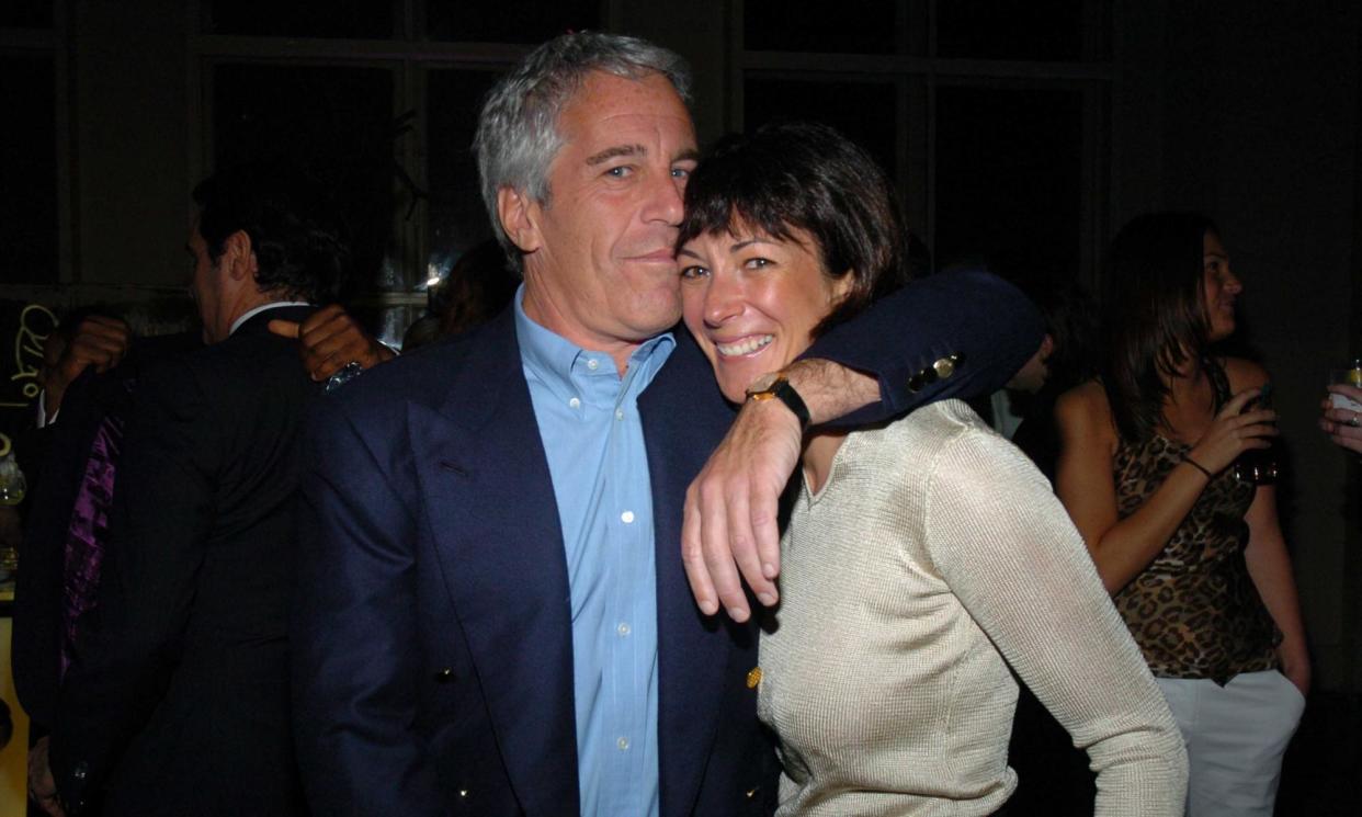 <span>Jeffrey Epstein and Ghislaine Maxwell in New York, 2005.</span><span>Photograph: Patrick McMullan/Getty Images</span>