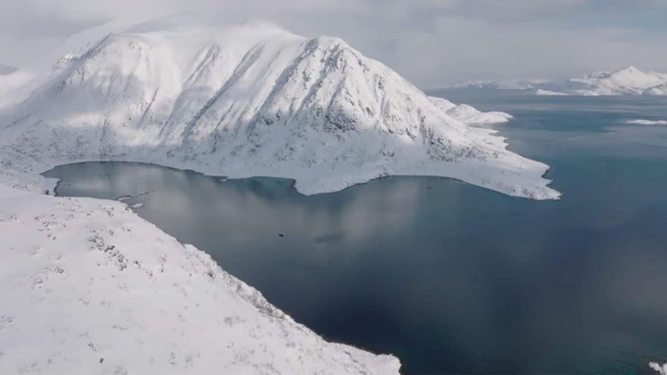 This still provided by the Norwegian Whale Rerserve, shows the site of its upcoming sanctuary located in Finnmark county. - Inge Wegge