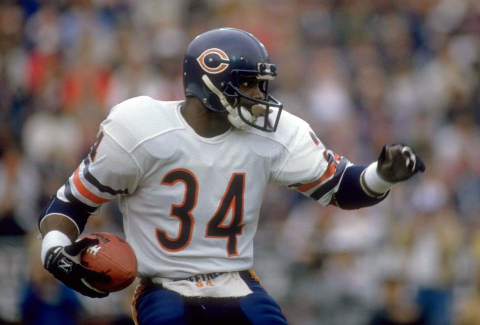 Walter Payton. 
Photo of the late Walter Payton,  one of the greatest football players ever, and a graduate of Jackson State University.