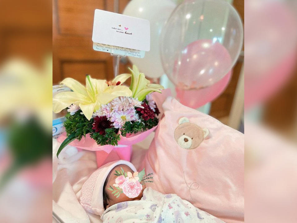 The couple welcomed baby Raden Seri Rosabella Cinta last weekend.