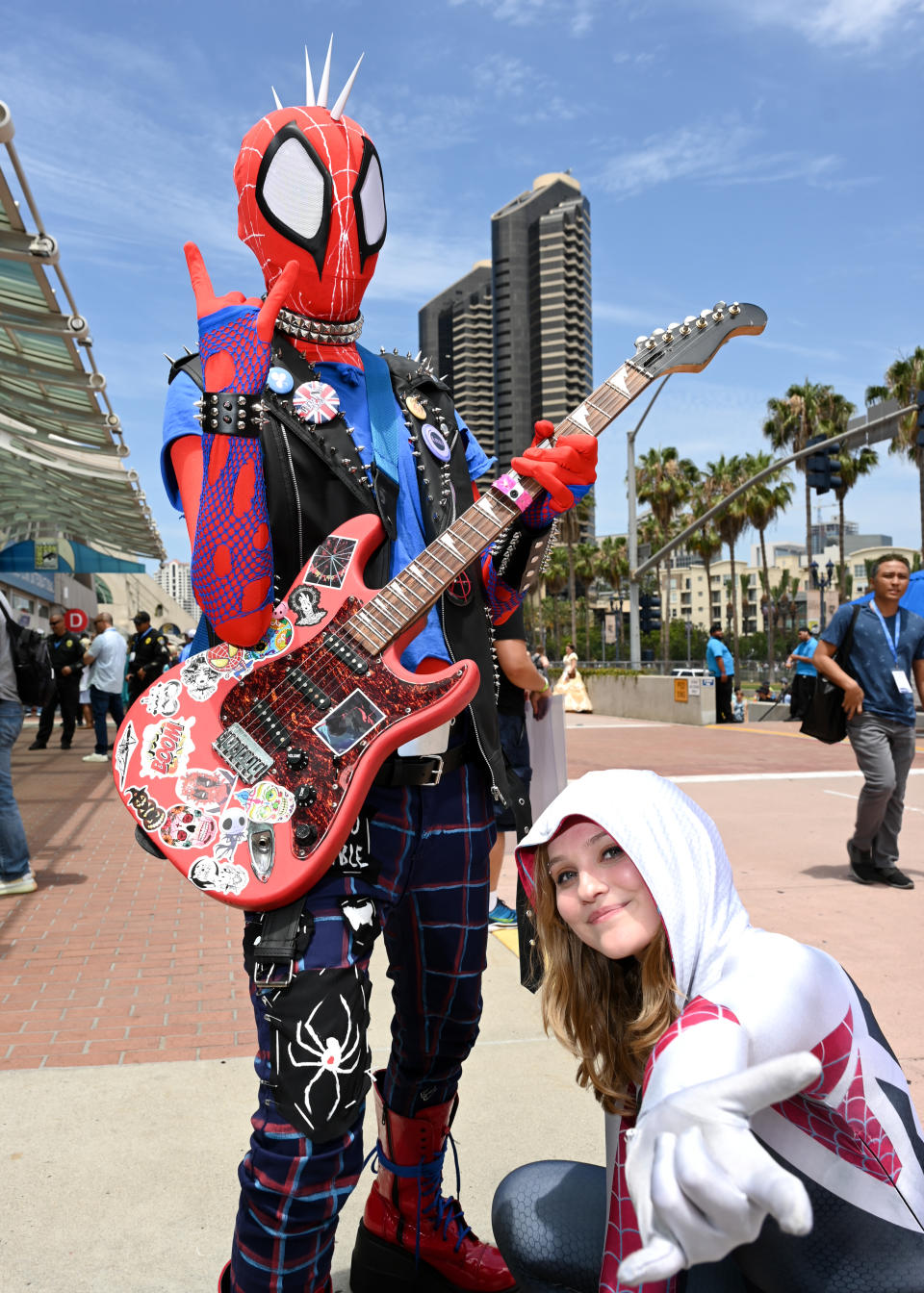 Spider-Punk and Spider-Woman