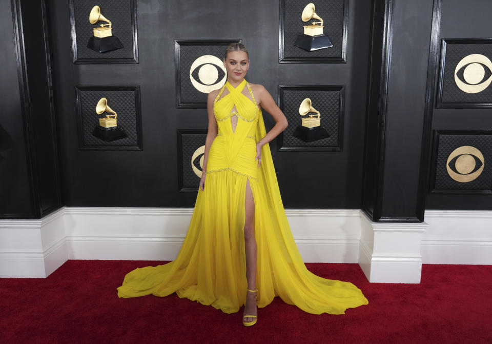 Kelsea Ballerini arrives at the 65th annual Grammy Awards on Sunday, Feb. 5, 2023, in Los Angeles. (Photo by Jordan Strauss/Invision/AP)