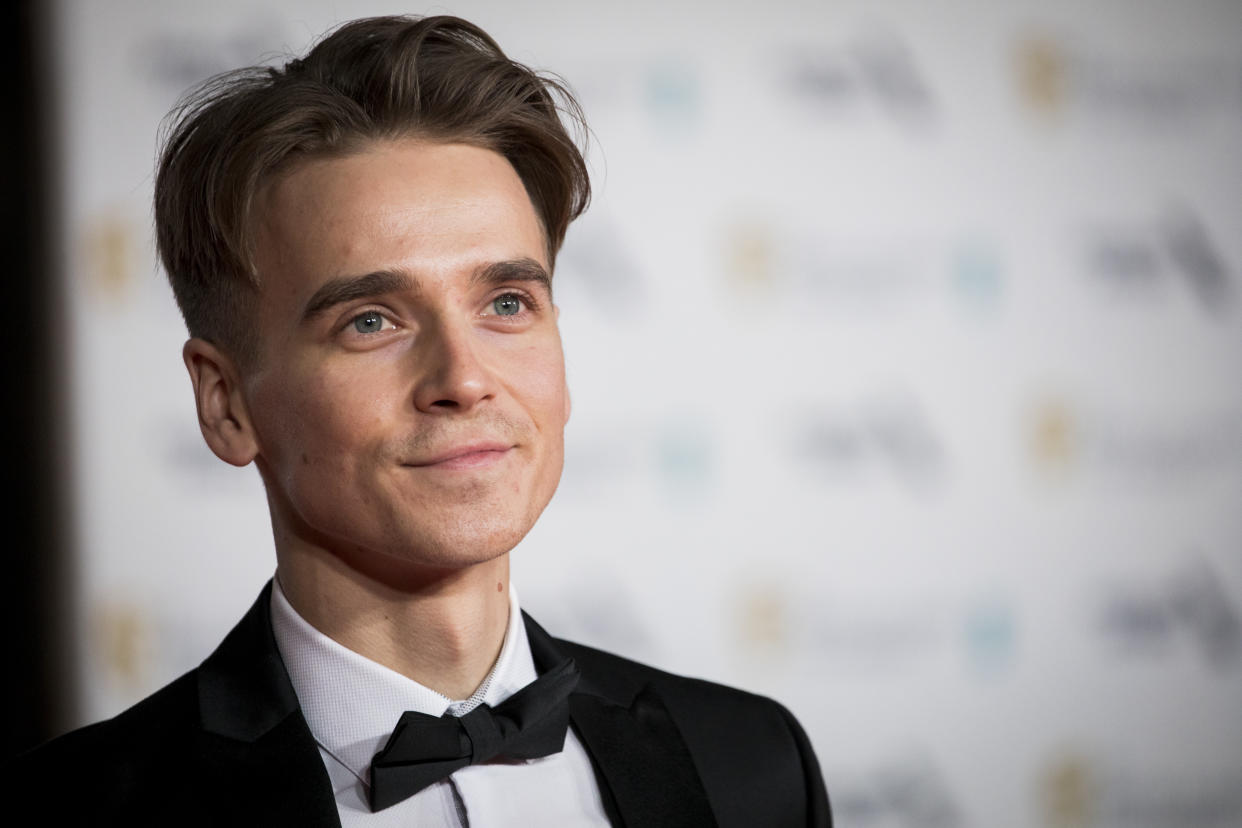 LONDON, ENGLAND - FEBRUARY 02: Joe Sugg attends the EE British Academy Film Awards 2020 After Party at The Grosvenor House Hotel on February 02, 2020 in London, England. (Photo by Tristan Fewings/Getty Images)