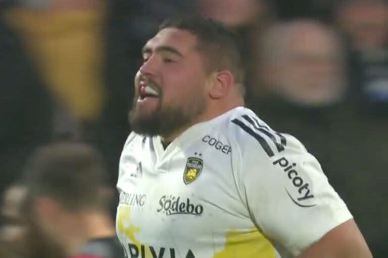 Joel Sclavi entró en el segundo tiempo y anotó para La Rochelle