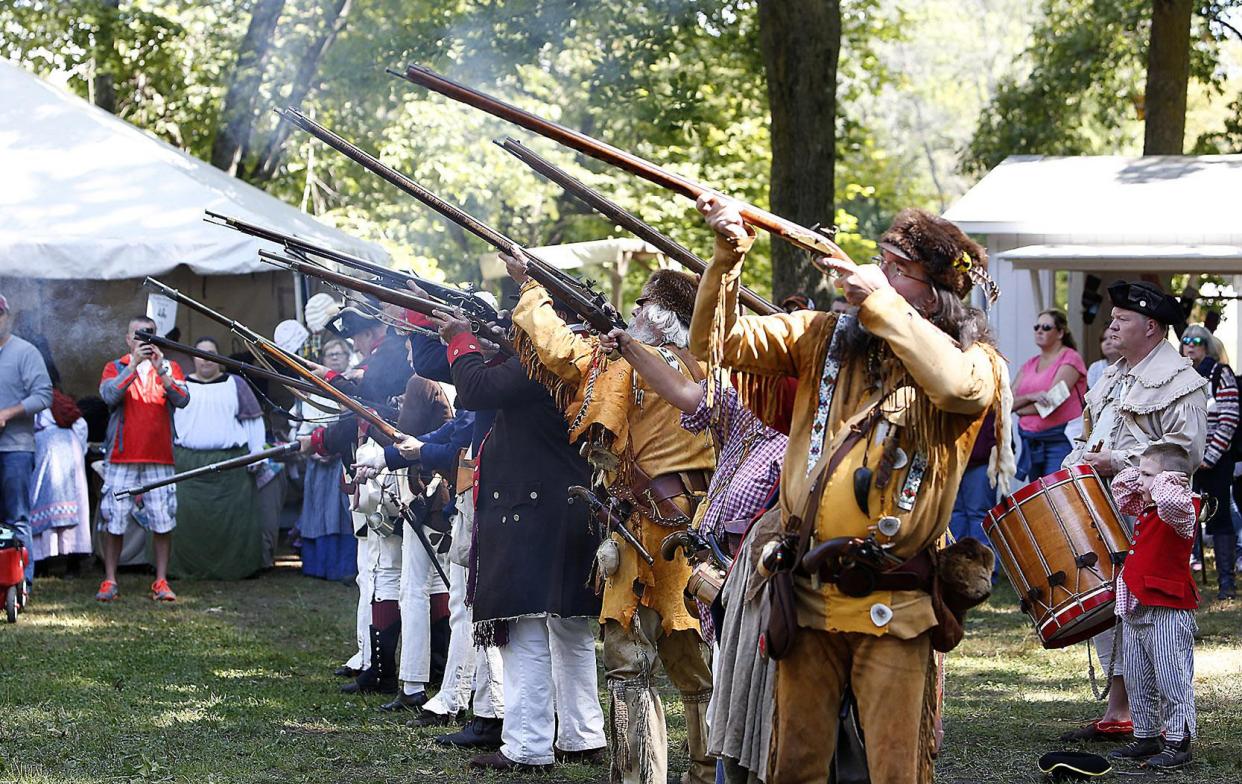 The Mountain Men will take part in the 49th Annual Yankee Peddler Festival Sept. 10-11, 17-18 and 24-25 at Clay's Park Jellystone Resort in Lawrence Township. More than 200 vendors and demonstrators will be on hand during the three-weekend event that features hand-made items.