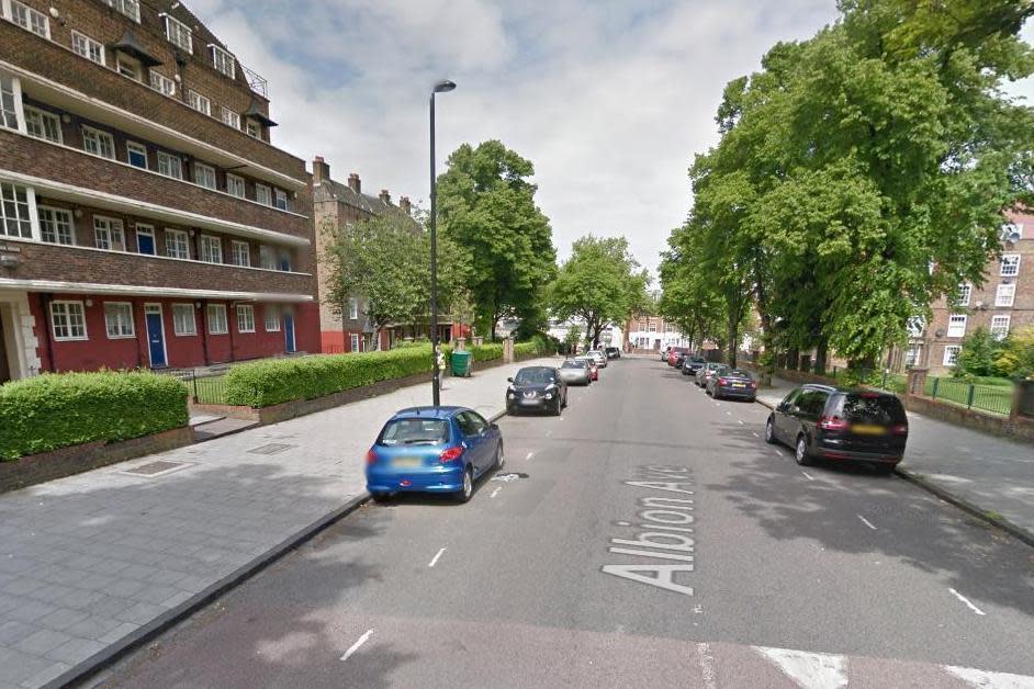 Albion Avenue: Detectives say the men were stabbed during a large fight: Google Street View