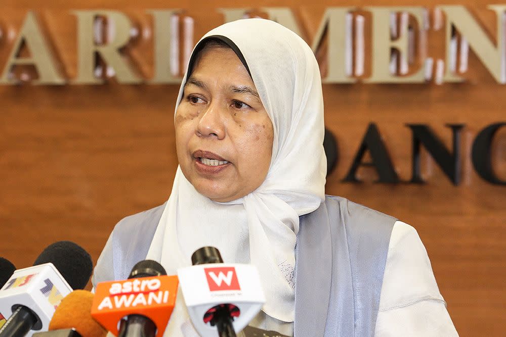 Housing and Local Government Minister Zuraida Kamaruddin today dismissed concerns regarding a planned Islamic township called Raudhah Ville, which is located in Cyberjaya. — Picture by Miera Zulyana