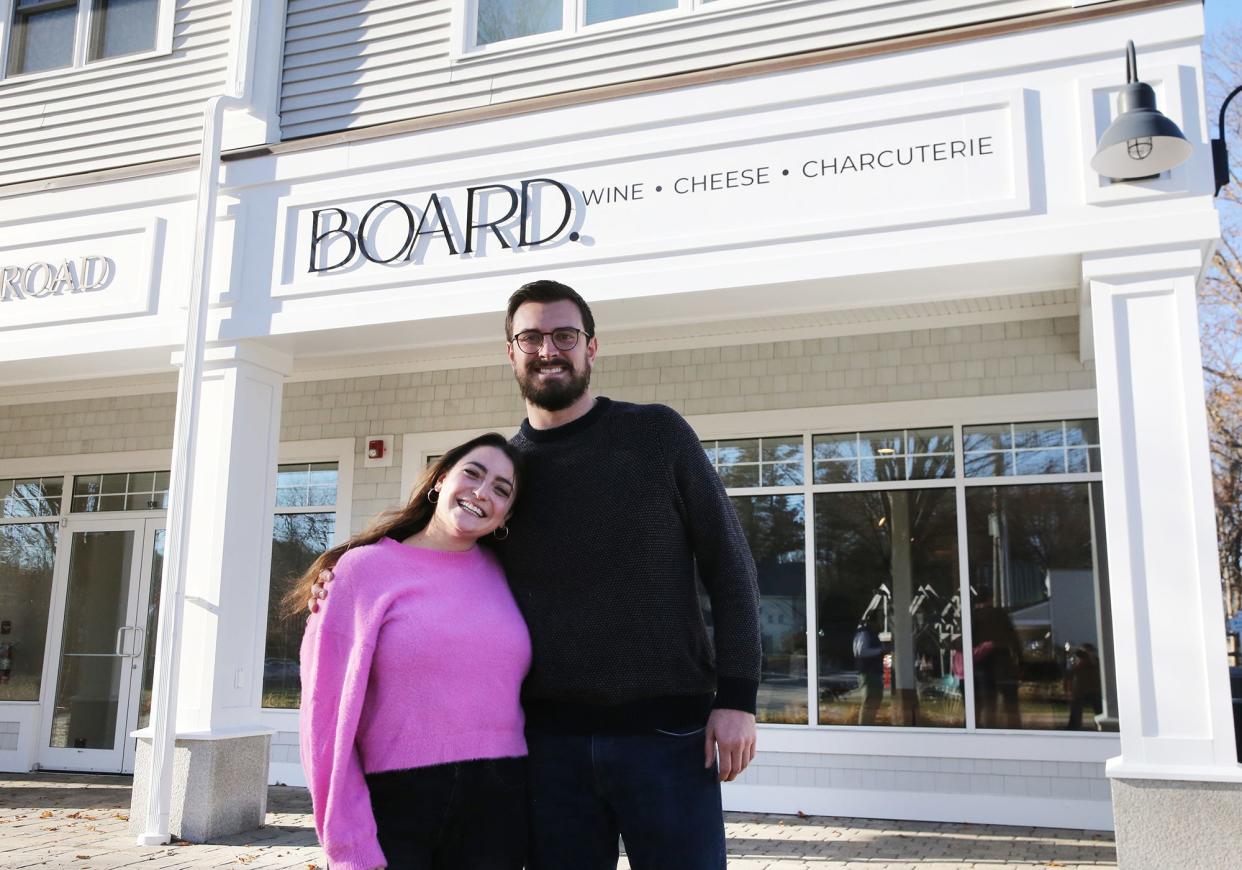 Chloe Scala and her fiancé Patrick Glynn are opening Board, a new charcuterie board and wine restaurant opening on Shapleigh Road in Kittery.