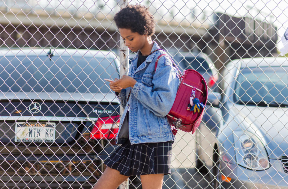 Picture of NYFW Street Style Plaid