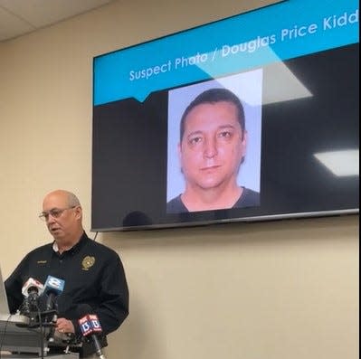 Davenport Police Chief Steve Parker talks last about the hunt for a suspect who is accused of stabbing his cousin 15 times last week. On Tuesday, Douglas Kidd, was arrested by police in Norfolk, Virginia.