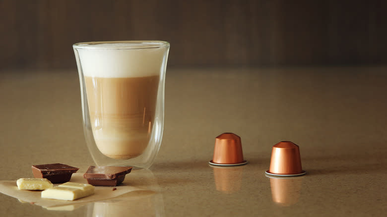 Cappuccino with Nespresso capsules