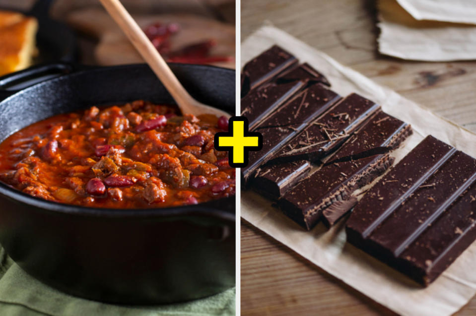 Chili and dark chocolate