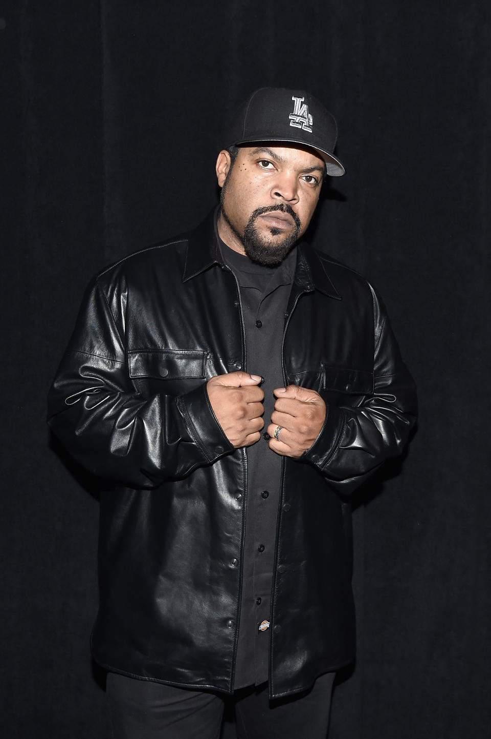 Ice Cube backstage during KENZO x H&M launch event on October 19, 2016 in New York City. (Nicholas Hunt/Getty Images for H&M)