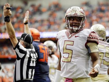 Jameis Winston was on his game Saturday vs. Syracuse. Will he keep his cool against Notre Dame too? (AP)