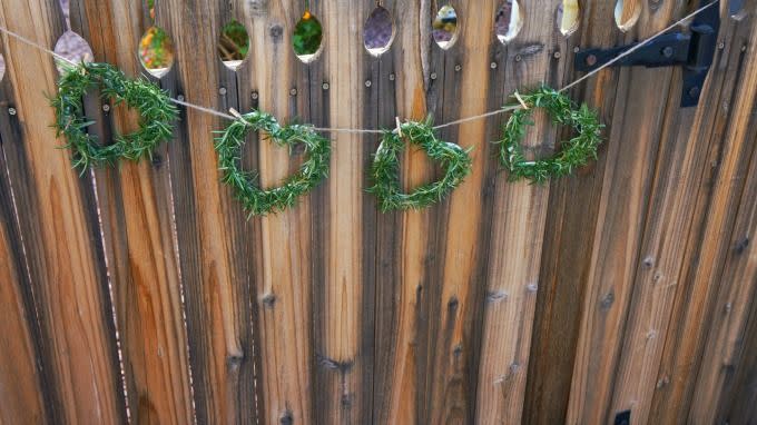 Rosemary Heart Garland