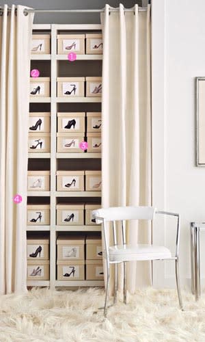 Create a Tidy and Discreet Shoe Library