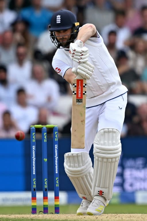 Runs and wickets: England's Chris Woakes produced a fine all-round display in the third Test (Paul ELLIS)