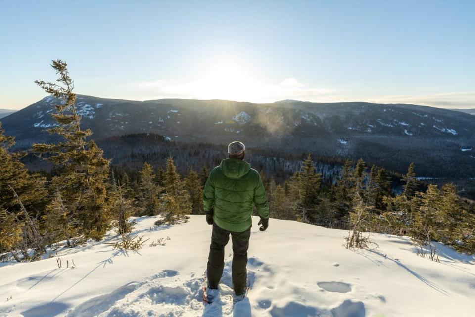 James Donald of Hiking N.B. has hiked Mount Bailey several times in winter. 'It's ridiculously cold. But it's absolutely beautiful when you get up there and see the frosted tops of the mountains and looking across the plateau.' 