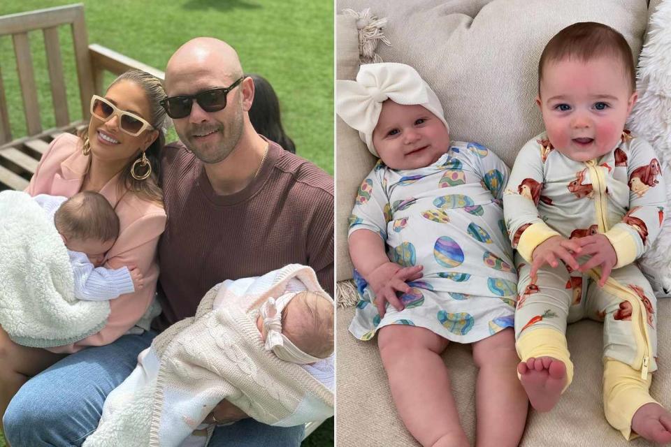 <p>Barbie Blank/Instagram</p> Barbie Blank and husband Joe Coba with twins Jaxon and Brooklyn