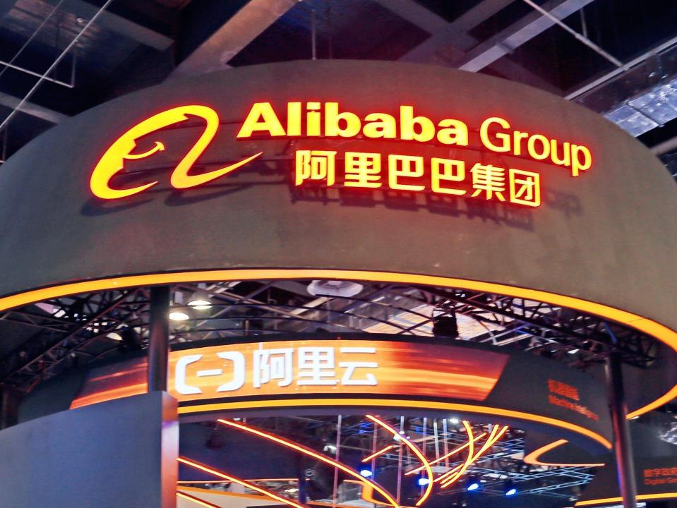 A scene of AI technology and digital smart Life at the Booth of Alibaba and Ant Group at the World Intelligence Congress in Shanghai, China, in July 2021.