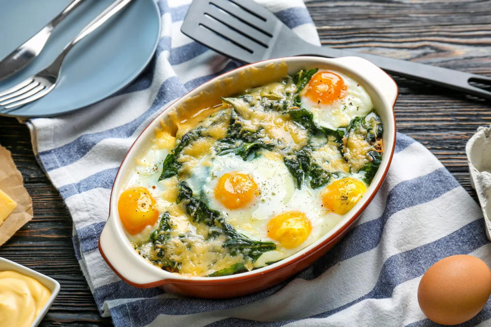 Receta rápida de huevos florentinos