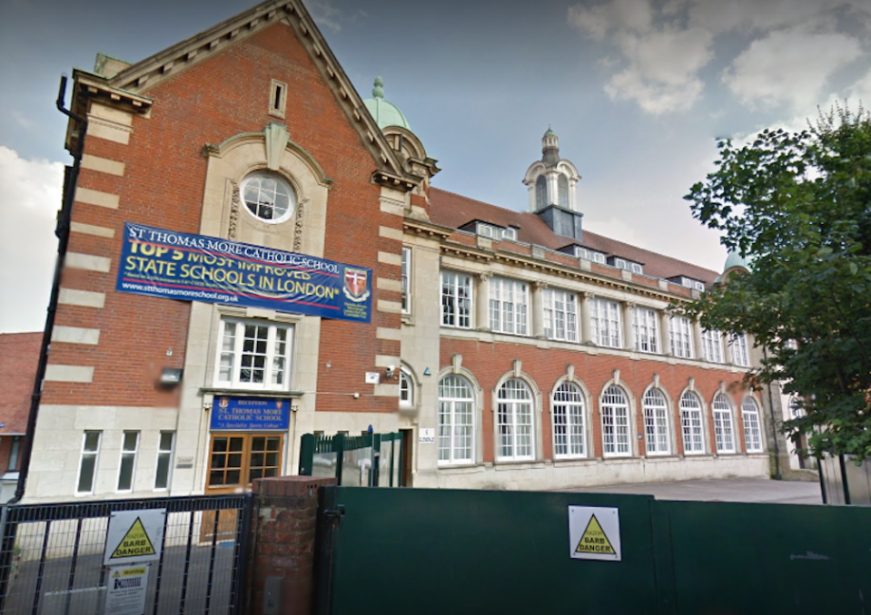 St Thomas More Catholic School in Wood Green, London (Picture: Google)