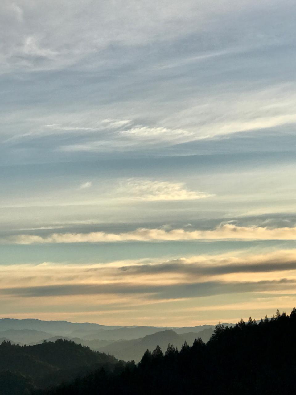 This is what the air over Healdsburg looked like earlier this morning. (Photo courtesy of Holly Wilson)