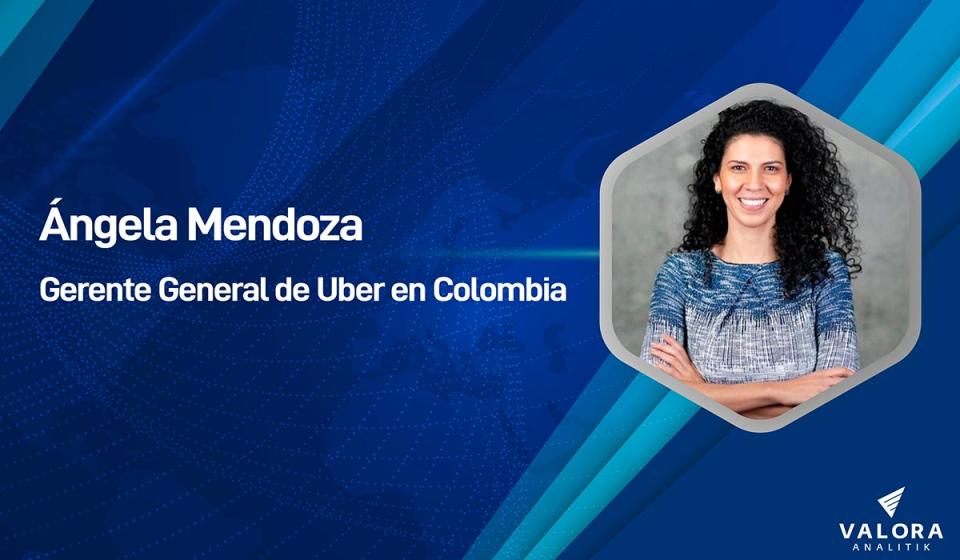 Ángela Mendoza, gerente general de Uber en Colombia. Foto: Valora Analitik