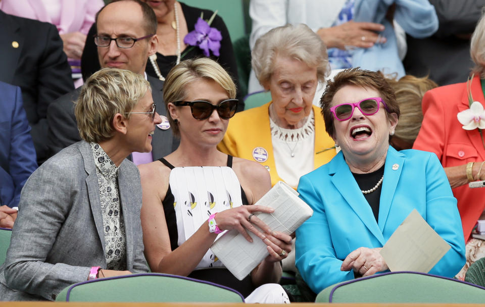 Billie Jean King at Wimbledon