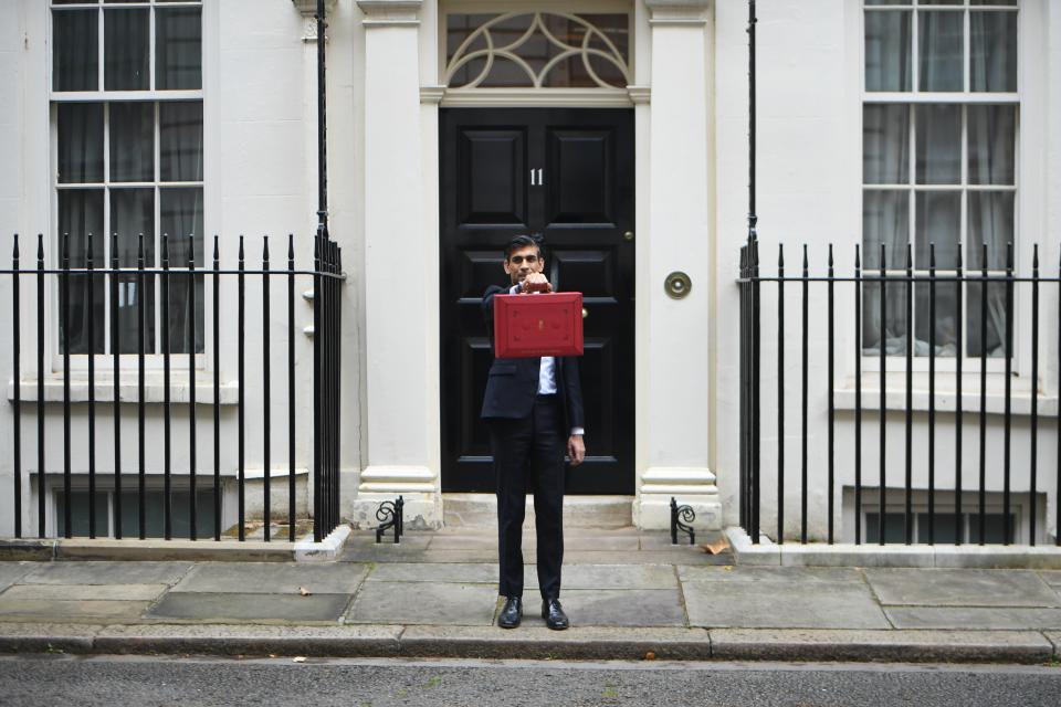 Chancellor Rishi Sunak leaves No 11 today for his Budget speech (Jeremy Selwyn)