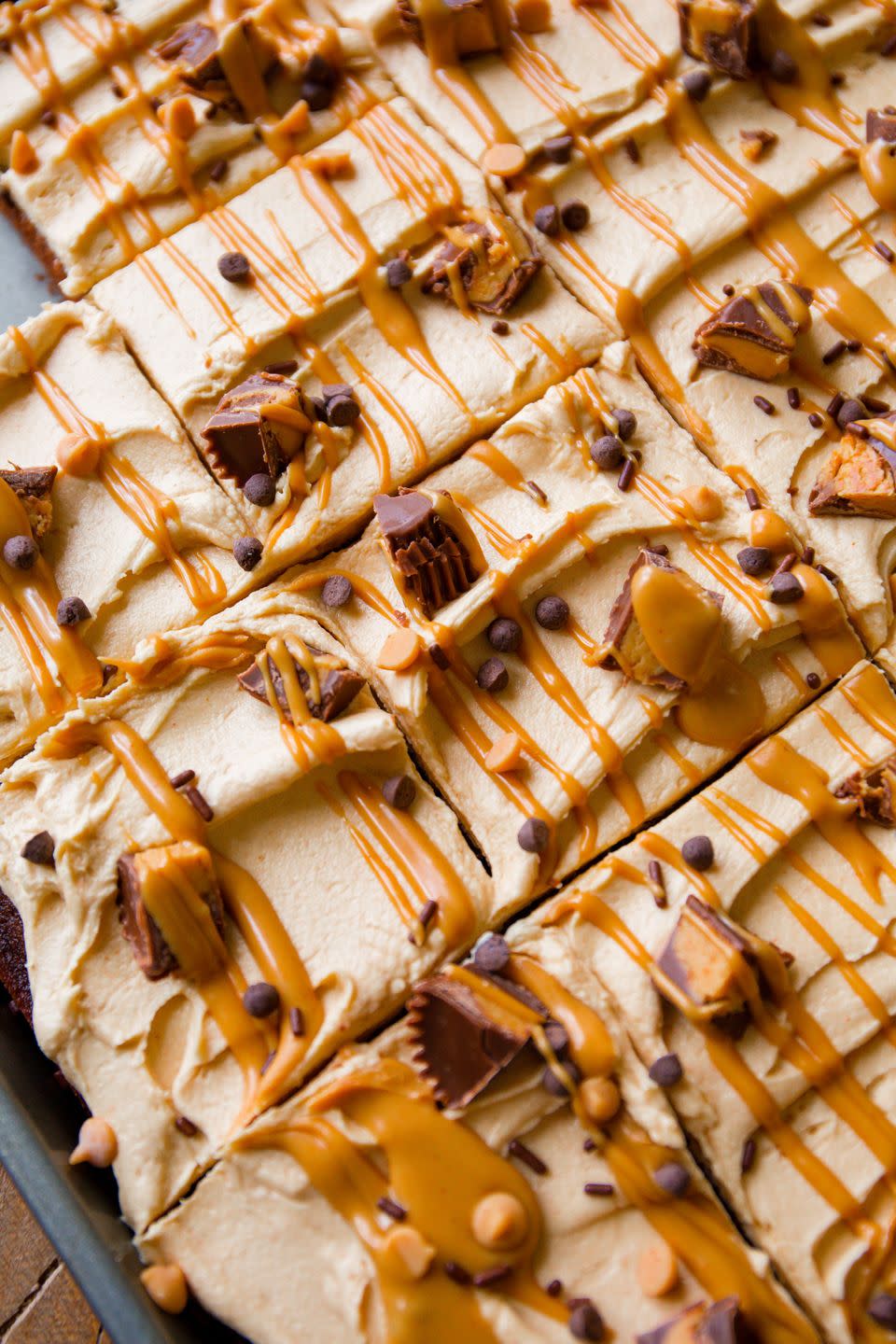 Peanut Butter Cup Bliss Sheet Cake