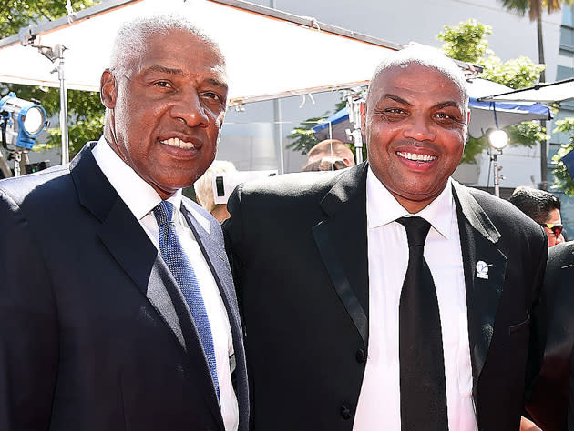 Julius Erving and Charles Barkley. (Getty Images)