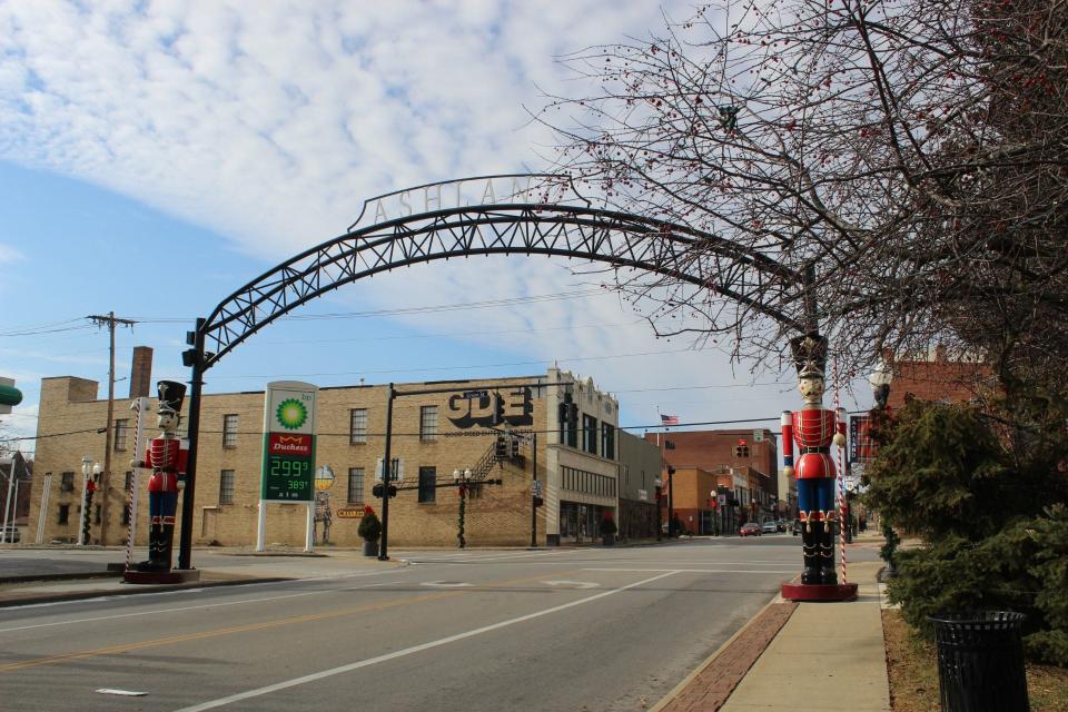 City of Ashland sign for the 2023 holiday season