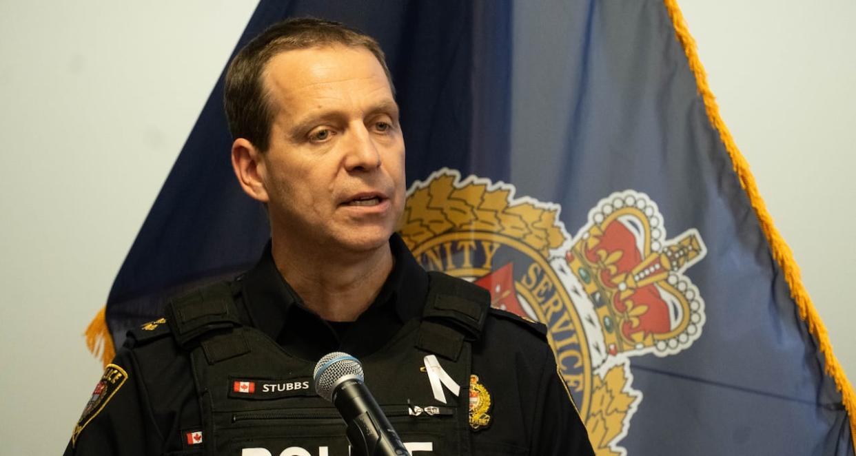 Chief Eric Stubbs says he's amenable to considering changes to the way the Ottawa Police Service shares information about officers who have been suspended from the force. (Jean Delisle/CBC - image credit)