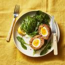 <p>They may have originated across the Irish Sea in Scotland, but this is still a popular pub snack in Ireland. Made with a soft-boiled egg wrapped in ground meat then fried, they're <a href="https://www.goodhousekeeping.com/food-recipes/g28669841/best-classic-cocktails/" rel="nofollow noopener" target="_blank" data-ylk="slk:perfect with cocktails;elm:context_link;itc:0;sec:content-canvas" class="link ">perfect with cocktails</a>.</p><p>Get the <strong><a href="https://www.goodhousekeeping.com/food-recipes/a36556113/scotch-eggs-recipe/" rel="nofollow noopener" target="_blank" data-ylk="slk:Scotch Eggs recipe;elm:context_link;itc:0;sec:content-canvas" class="link ">Scotch Eggs recipe</a></strong>. </p>