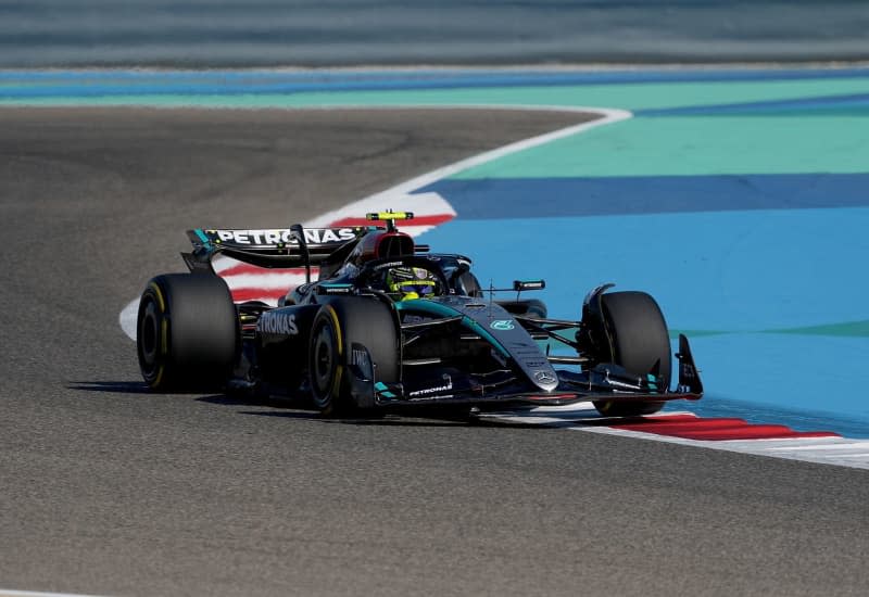 British Formula 1 driver Lewis Hamilton of team Mercedes, during the first practice session ahead of the Bahrain Grand Prix at the Bahrain International Circuit. Hasan Bratic/dpa