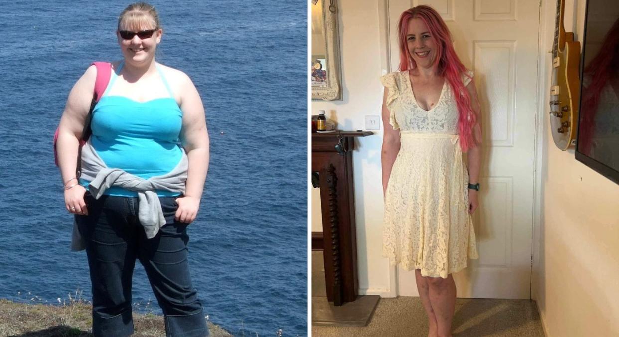 Kat Burrows saw an incredible 9st weight loss and is now in the 'best shape of her life'. (Kat Burrows/SWNS)