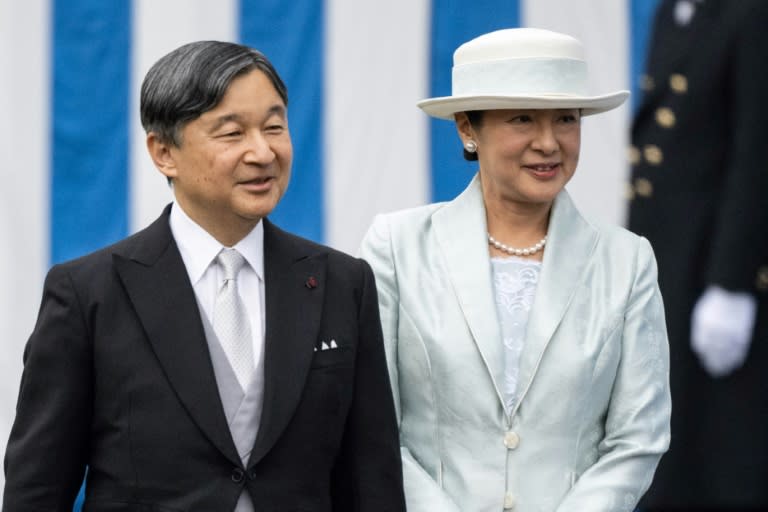 Japan's Emperor Naruhito and Empress Masako are paying a state visit to the UK (Yuichi YAMAZAKI)