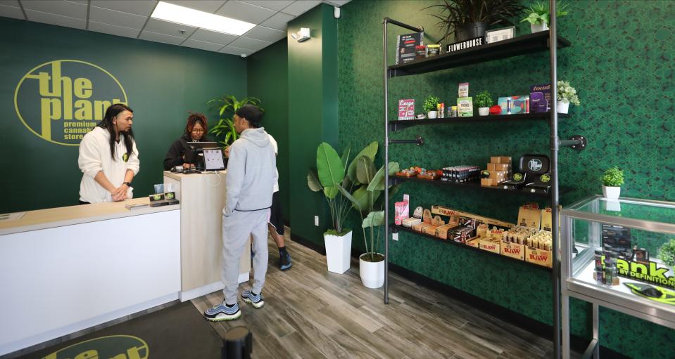 The interior of The Plant, a new legal cannabis store on Central Park Avenue in Yonkers, pictured May 9, 2024.