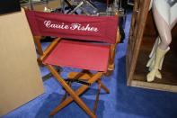 <p><a rel="nofollow" href="https://www.yahoo.com/movies/tagged/carrie-fisher" data-ylk="slk:Carrie Fisher;elm:context_link;itc:0;sec:content-canvas" class="link ">Carrie Fisher</a>‘s personalized chair from <a rel="nofollow" href="https://www.yahoo.com/movies/film/return-of-the-jedi" data-ylk="slk:Return of the Jedi;elm:context_link;itc:0;sec:content-canvas" class="link "><em>Return of the Jedi</em></a> (Photo: Giana Mucci/Yahoo) </p>