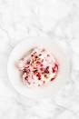 <p>This five-ingredient dessert is the perfect last-minute sweet treat to whip up. It only takes 5 minutes and is very on brand for Valentine's Day, considering the hints of pink and red colors. <br></p><p><em><a href="https://www.womansday.com/food-recipes/food-drinks/a22728255/creamy-frozen-raspberry-mousse-recipe/" rel="nofollow noopener" target="_blank" data-ylk="slk:Get the Creamy Frozen Raspberry Mousse recipe.;elm:context_link;itc:0;sec:content-canvas" class="link ">Get the Creamy Frozen Raspberry Mousse recipe.</a></em></p>