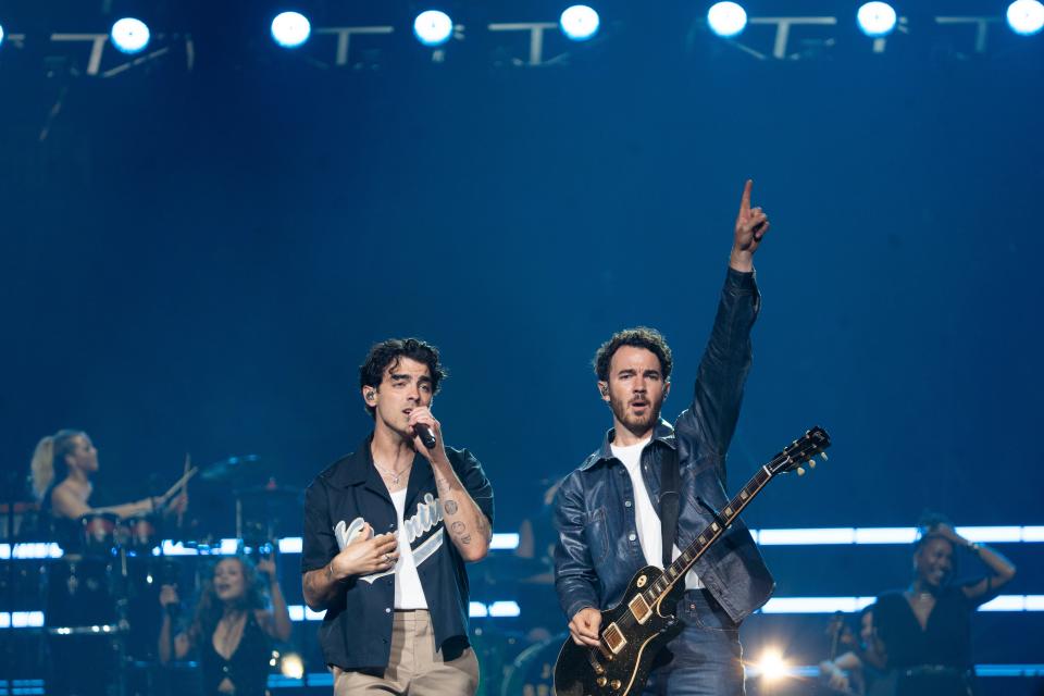 The Jonas Brothers perform at The Moody Center on Sunday, Sept. 3, 2023.