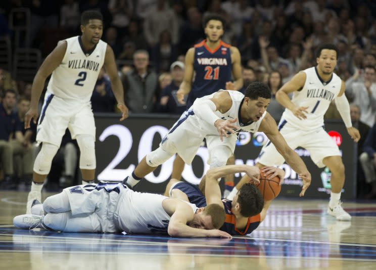 Virginia came up just short against Villanova at the Wells Fargo Center, but jumped into the top five of our rankings. (Getty)