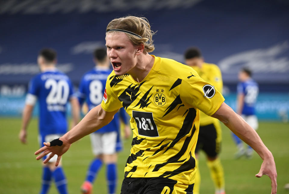 Jubelt Erling Haaland bald für den FC Bayern München? (Bild: Reuters)