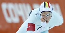 Bart Swings of Belgium competes in the men's 5000 meters speed skating race during the 2014 Sochi Winter Olympics, February 8, 2014. REUTERS/Phil Noble (RUSSIA - Tags: OLYMPICS SPORT SPEED SKATING)