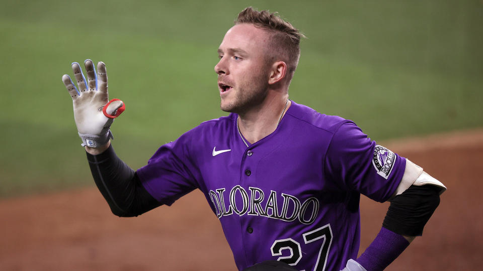 Trevor Story would be another big-ticket signing for the Blue Jays. (Photo by Tom Pennington/Getty Images)