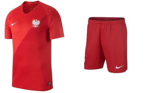 Poland 2018 World Cup away kit - Credit: Nike